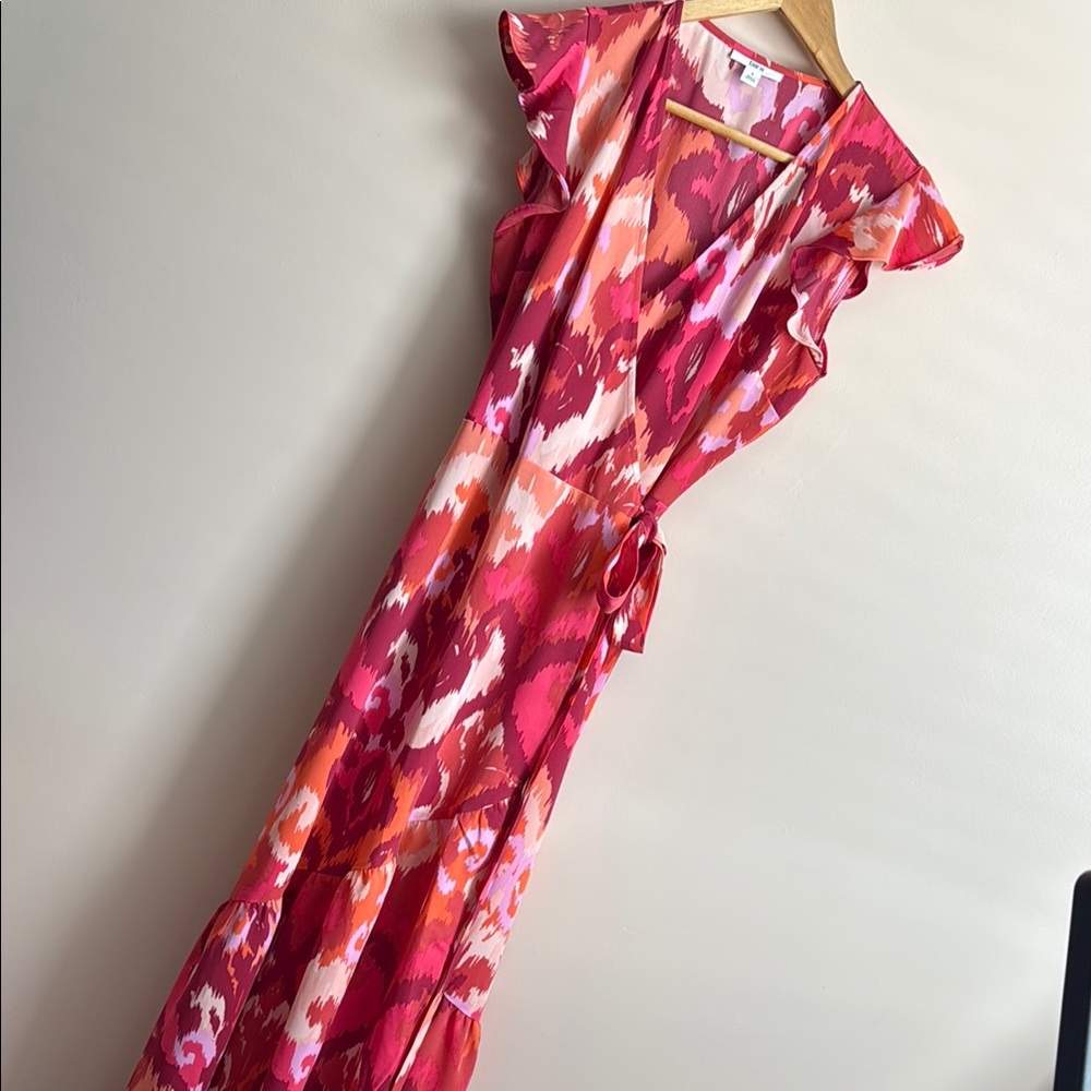 Elegant Pink and Red Women's Dress